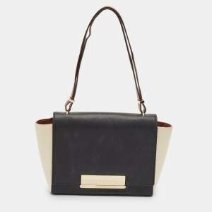 CH Carolina Herrera Tricolor Leather Casati Shoulder Bag