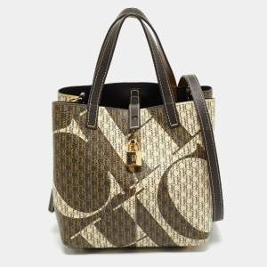 CH Carolina Herrera Multicolor Monogram Coated Canvas and Leather Small Matryoshka Locked Tote