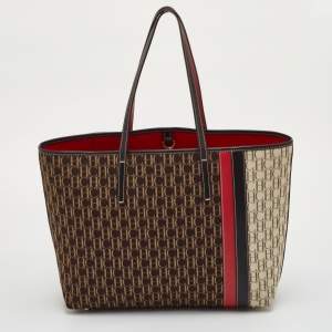 Pre Owned حقيبة تسوق قماش متعددة الألوان وجلد سي أتش كارولينا هيريرا