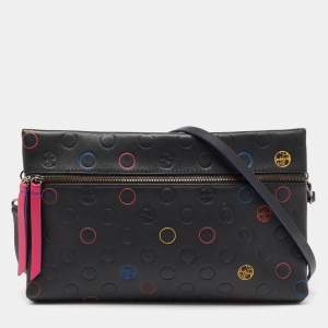 Pre Owned CH Carolina Herrera Black Leather Crossbody Bag