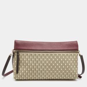 Pre Owned CH Carolina Herrera Tricolor Monogram Coated Canvas and Leather Inro Crossbody Bag