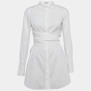 CH CH White Shirt White Poplin Wrap Detail Shirt S
