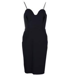 Chalayan Black Knit Noodle Strap Dress M