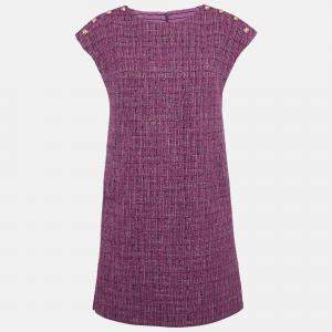 Chanel Purple Fantasy Tweed Mini Tunic Dress M