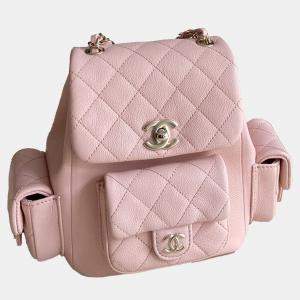 Chanel  Pink Quilted Cargo Duma Backpack