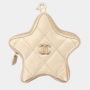 Pre Owned Chanel Sheepskin Star Coin Purse