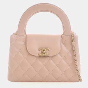 Pre Owned حقيبة تسوق شانيل كيلي جلد عجل متجعد نانو