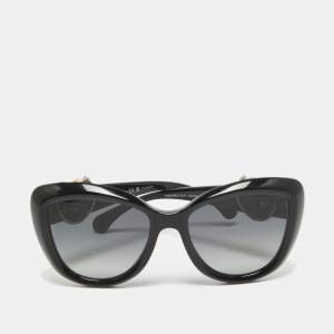 Chanel Black Gradient 5517 CC Heart Butterfly Sunglasses