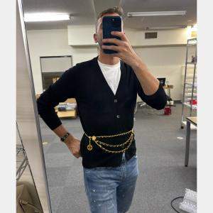 Pre Owned Chanel 1984 Medallion chain belt 80