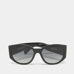 Chanel Black Gradient 5411 CC Oval Sunglasses