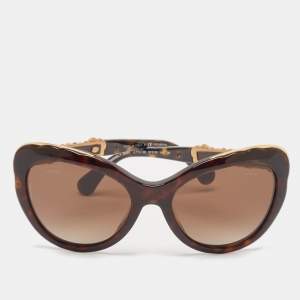 Chanel Tortoise Brown Gradient 5354 Bijou Polarizes Cat Eye Sunglasses