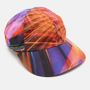 Chanel Multicolor Printed Silk Baseball Cap One Size 