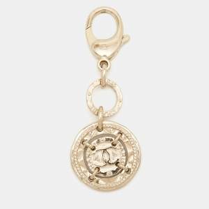 Chanel CC Gold Tone Key Chain