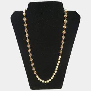 Chanel Vintage Pearl And Crystal Beaded Necklace