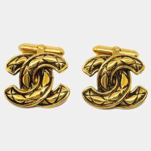 Chanel CC Gold Cuffs 