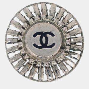 Chanel Silver Brooch Pin 
