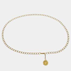 Chanel Gold Plated Medallion Chain Belt 