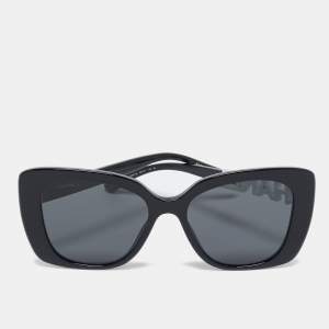 Chanel Black/White Gradient 5422B Logo Crystals Butterfly Sunglasses