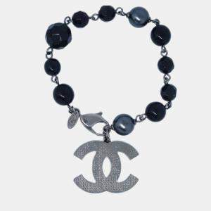 Chanel Black Artificial Pearl Bracelet 