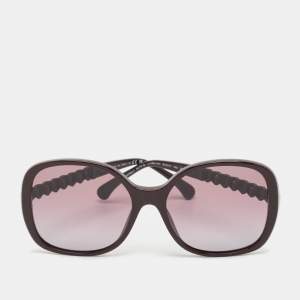 Chanel Burgundy Gradient 5470-Q Oversized Sunglasses