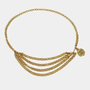 Pre Owned Chanel  Medallion Gold Small Chain Belt