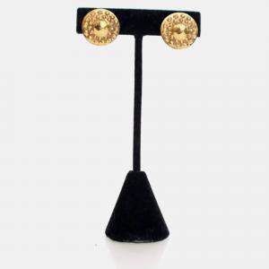 Chanel Vintage Studded Clip On Earrings