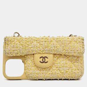 Chanel Tweed Chain Phone Case