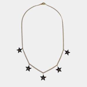 Pre Owned Chanel Gold Star Pendant Necklace 03A