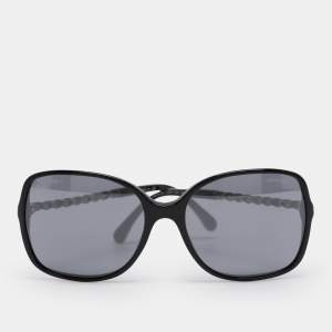 Chanel Black 5210-Q Chain Detail Square Sunglasses
