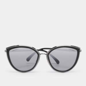 Pre Owned Chanel Black Gradient 4222 Cat-Eye Sunglasses