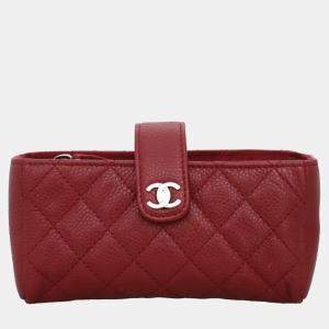 Pre Owned Chanel Caviar Phone Pouch