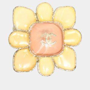 Pre Owned Chanel Gripoix CC Brooch