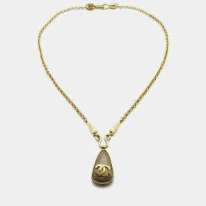 Pre Owned Chanel Gold Chain Pendant Necklace
