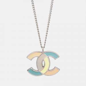 Pre Owned Chanel CC Chain Necklace Silver