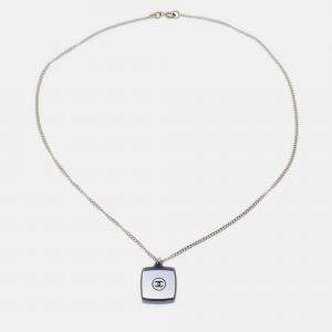 Pre Owned Chanel Rhinestone Gold Chain Pendant Necklace