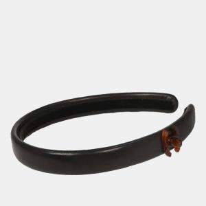 مملوكة مسبقًا Chanel Turnlock Headband Hair Accessories Black