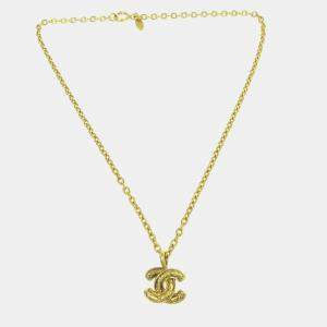 Pre Owned Chanel Cc Chain Pendant Necklace Gold