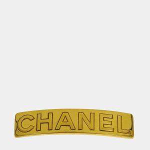 مملوكة مسبقًا Chanel Hair Clip Barrette Gold
