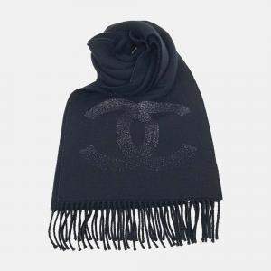 مملوكة مسبقًا وشاح شانيل صوف أسود