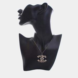 Pre Owned Chanel Crystal CC Necklace