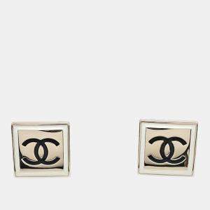 Pre Owned Chanel Logo Earrings