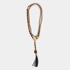 مملوكة مسبقًا ساعة-حزام شانيل 2024 ذهبية برابط السلسلة بيرمير سوطفوار