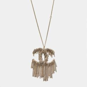 Pre Owned Chanel CC Two Tone Necklace