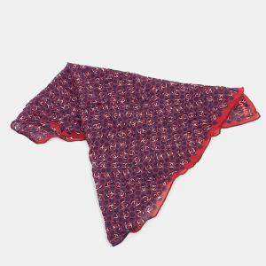 مملوكة مسبقًا وشاح شانيل قطن متعدد الألوان