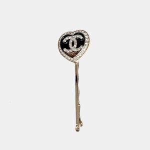 مملوكة مسبقًا Chanel Silver Plated Metal hairpin