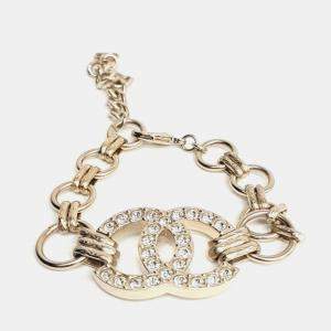 مملوكة مسبقًا Chanel logo embellished chain bracelet