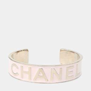 Pre Owned Chanel Metal Logo Bangle