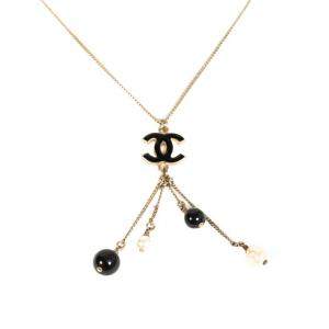 Chanel Faux Pearl CC Necklace
