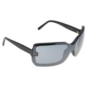 Chanel Black/Grey 5065 Rectangle Sunglasses