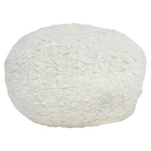 Pre Owned Chanel Ivory Tweed Beret S